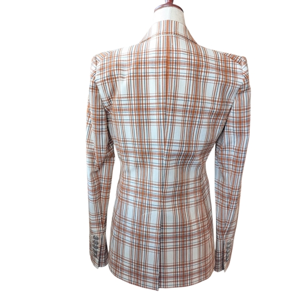 NEW NWT Veronica Beard 0 Miller COTTON plaid Dickey jacket blazer - Picture 8 of 15